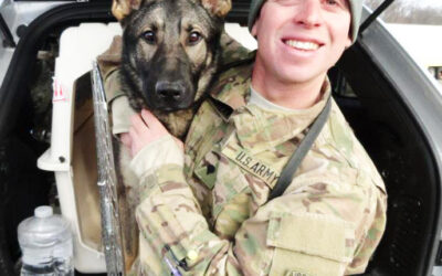 U.S. Army Specialist & His Bomb-Sniffing Dog Reunite!