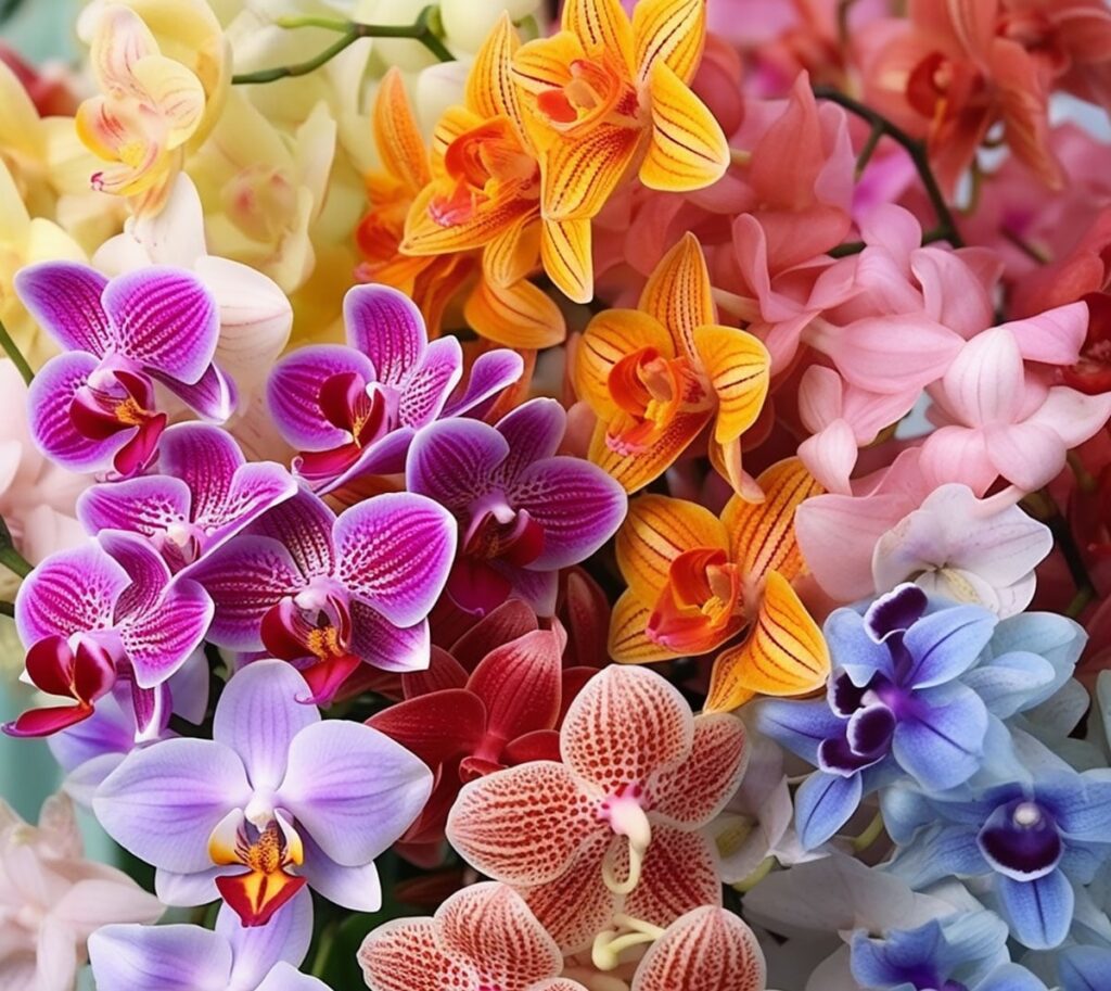 multiple orchid flowers
